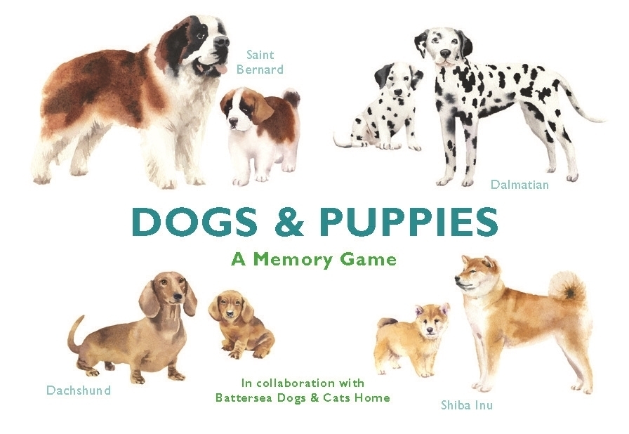 Cover: 9781786272737 | Dogs & Puppies | A Memory Game | Battersea Dogs & Cats Home | Box