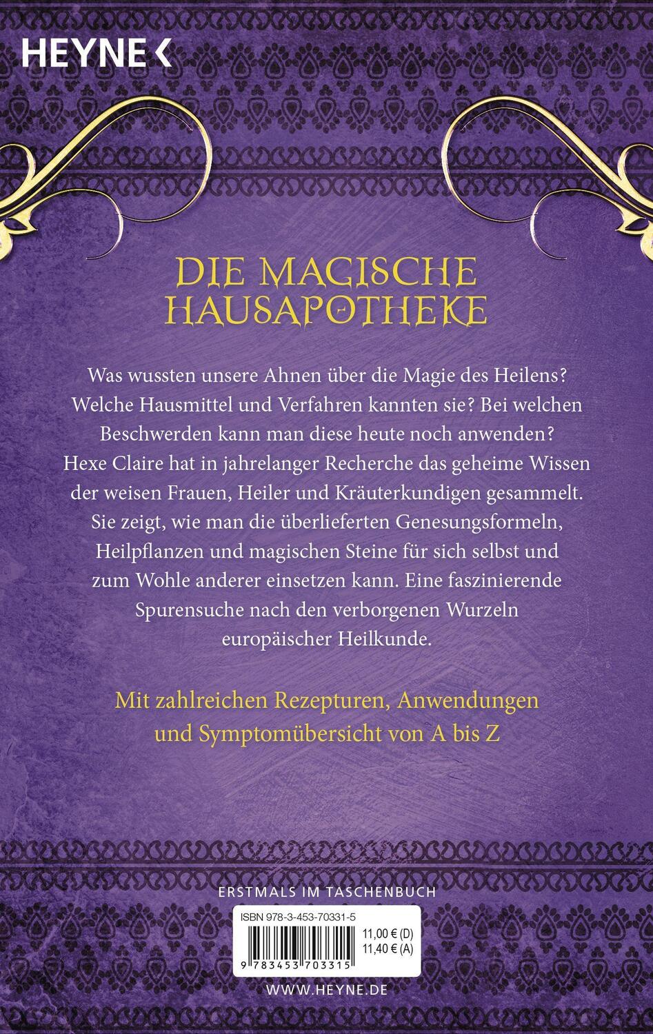 Bild: 9783453703315 | Magische Heilkunst | Claire | Taschenbuch | Deutsch | 2017 | Heyne