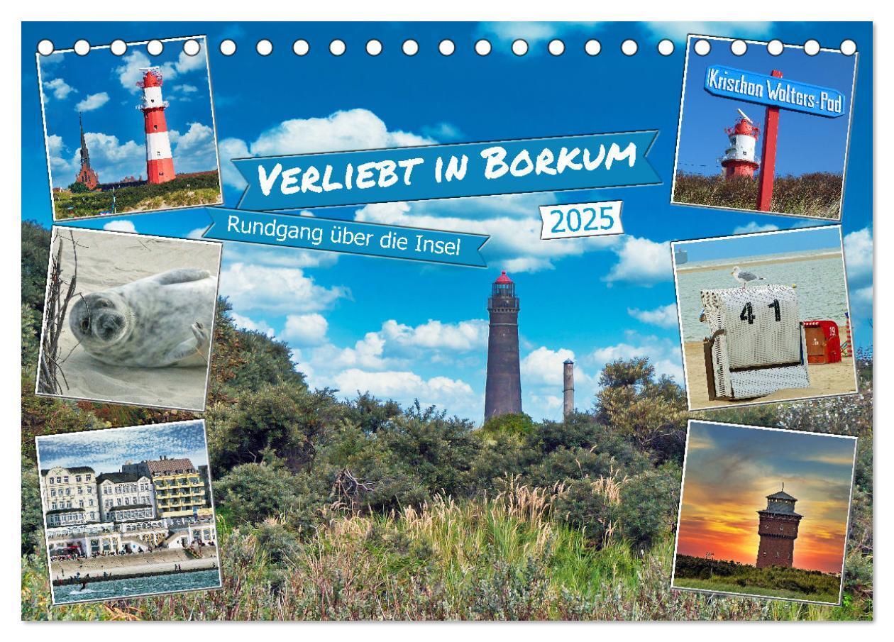 Cover: 9783383823657 | Verliebt in Borkum (Tischkalender 2025 DIN A5 quer), CALVENDO...