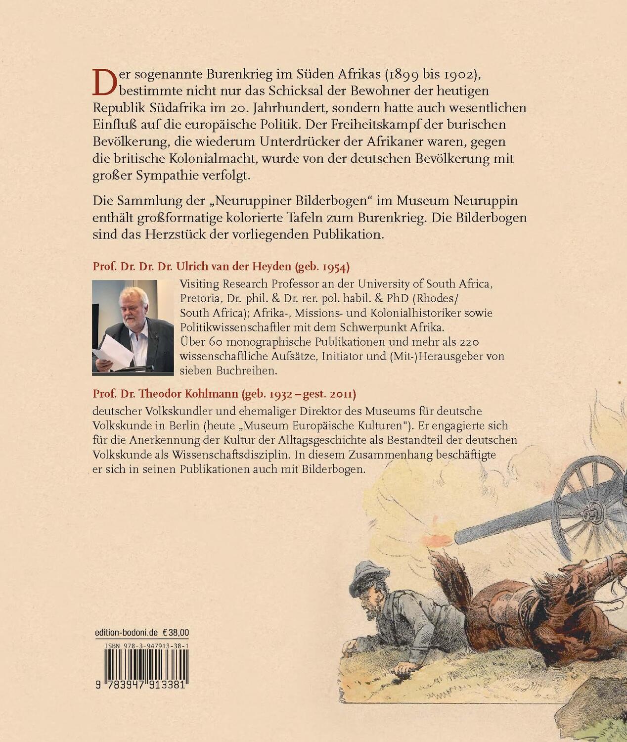 Rückseite: 9783947913381 | Der südafrikanische Burenkrieg 1899 bis 1902 | Heyden (u. a.) | Buch
