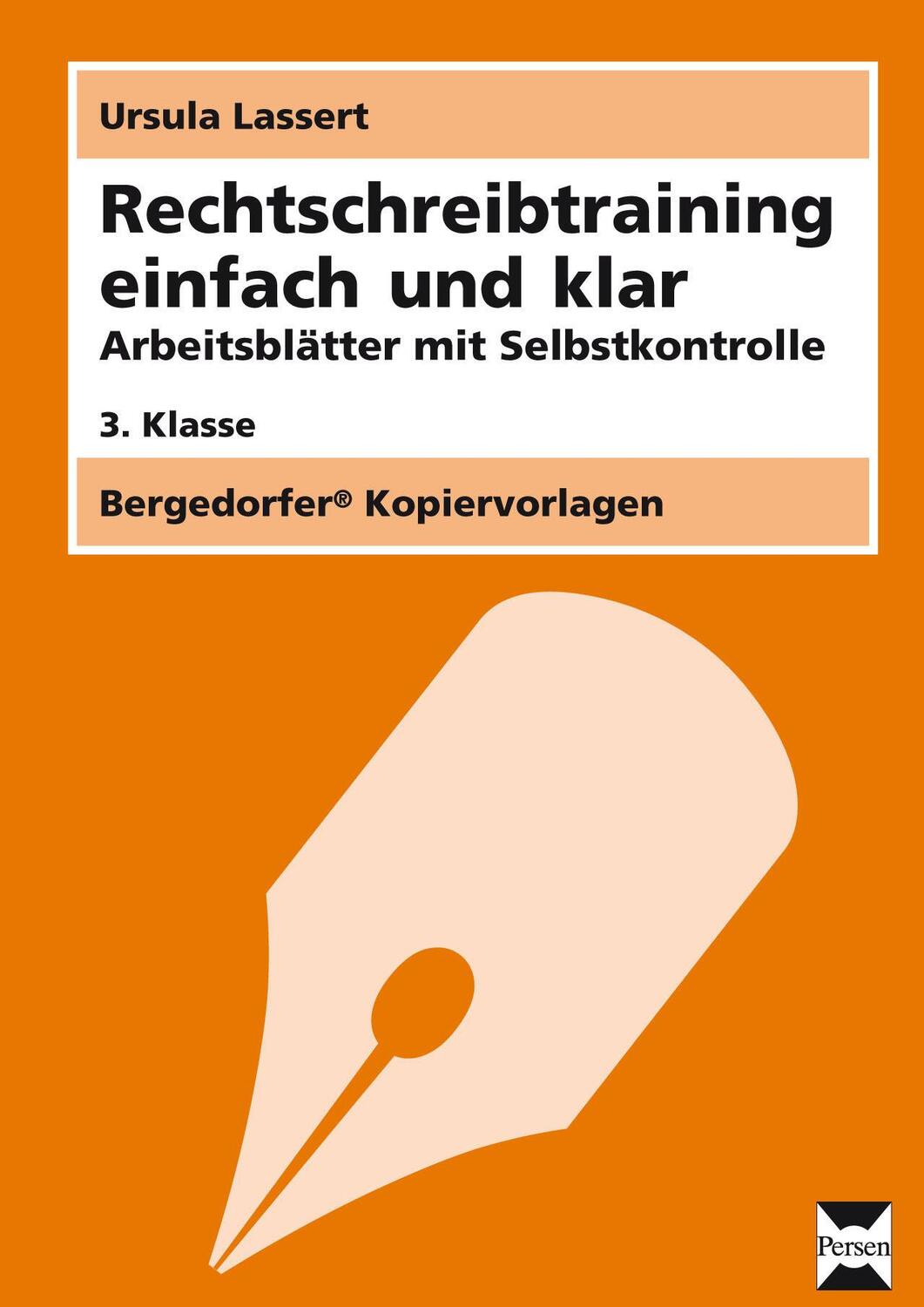 Cover: 9783403210207 | Rechtschreibtraining einfach und klar - 3. Klasse | Ursula Lassert