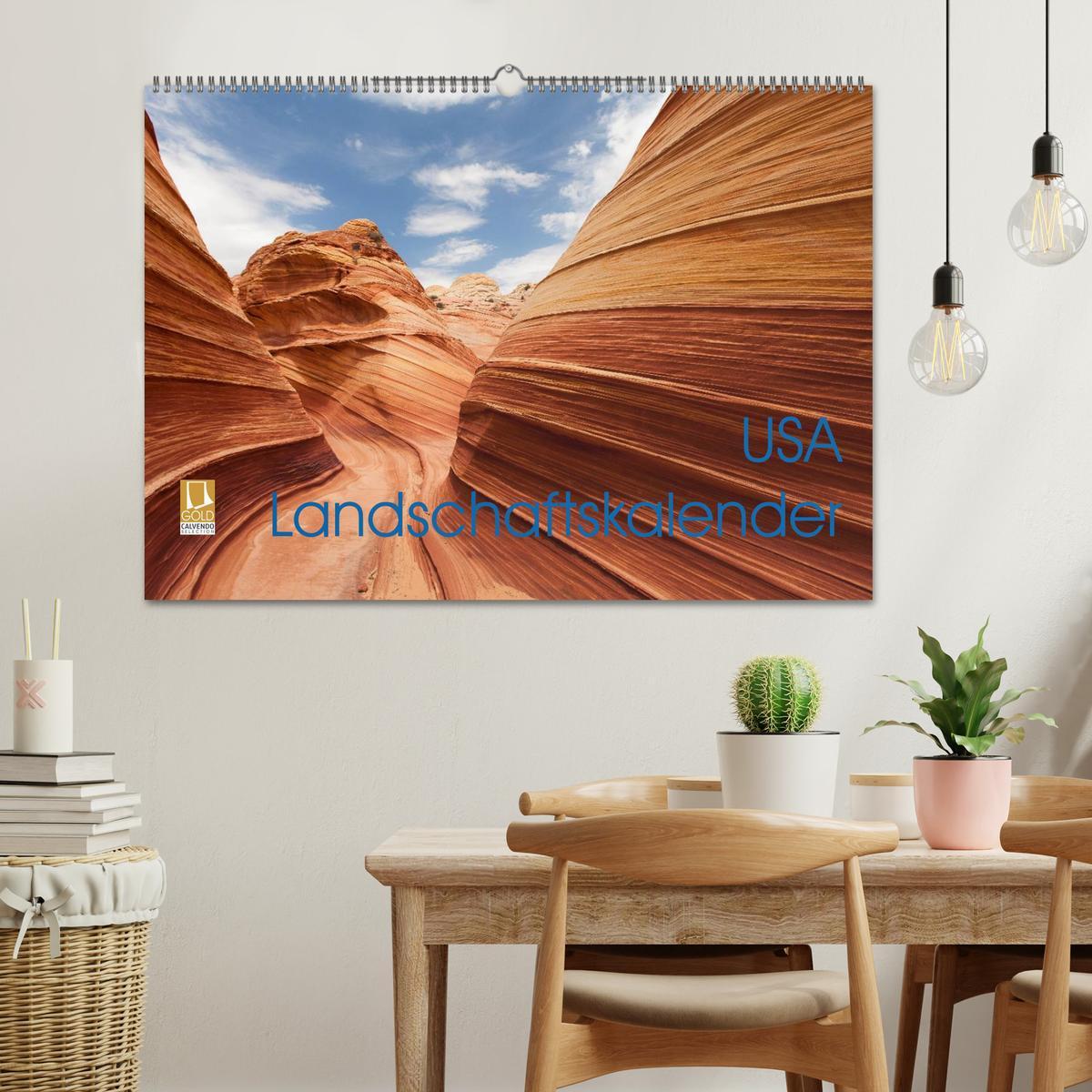 Bild: 9783435643820 | USA Landschaftskalender (Wandkalender 2025 DIN A2 quer), CALVENDO...