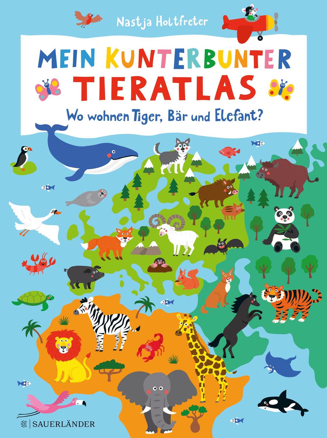 Cover: 9783737356640 | Mein kunterbunter Tieratlas | Wo wohnen Tiger, Bär und Elefant? | Buch