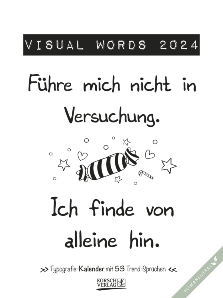 Cover: 9783731870135 | Visual Words 2024 | Korsch Verlag | Kalender | Spiralbindung | 54 S.