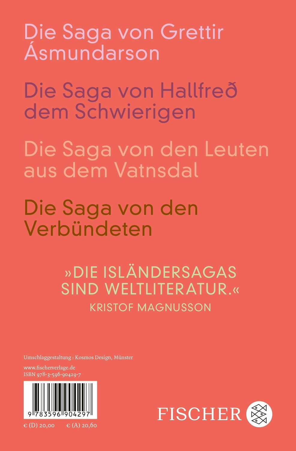 Rückseite: 9783596904297 | Isländersagas 3 | Klaus Böldl (u. a.) | Taschenbuch | 656 S. | Deutsch