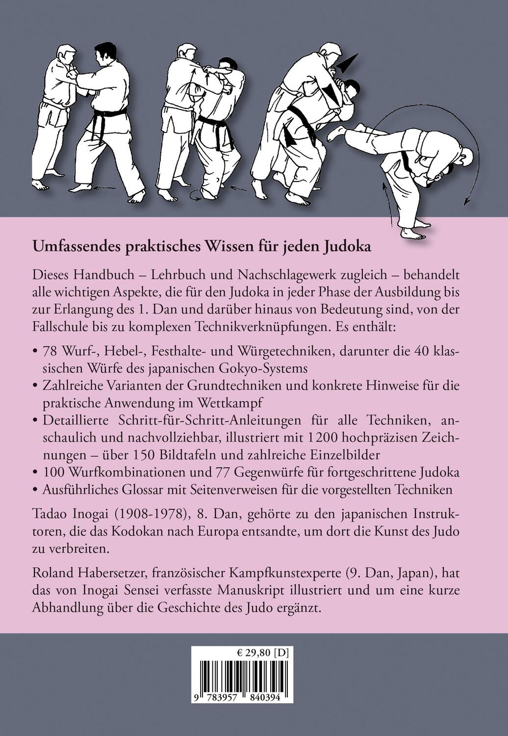 Rückseite: 9783957840394 | Die Grundtechniken des Judo | Vom Weißgurt bis zum 1. Dan | Buch
