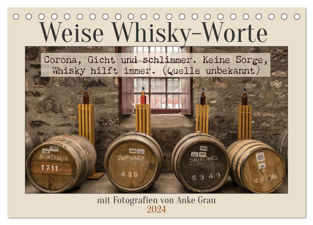 Cover: 9783675488670 | Weise Whisky-Worte (Tischkalender 2024 DIN A5 quer), CALVENDO...