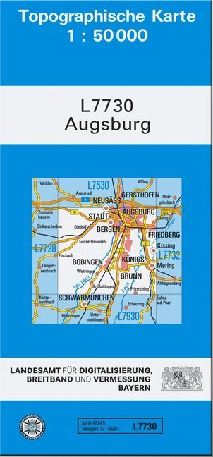 Cover: 9783899332339 | Topographische Karte Bayern Augsburg | (Land-)Karte | Deutsch | 2007