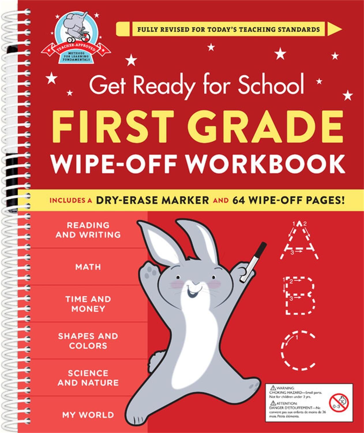 Cover: 9780762475841 | Get Ready for School: First Grade Wipe-Off Workbook | Heather Stella