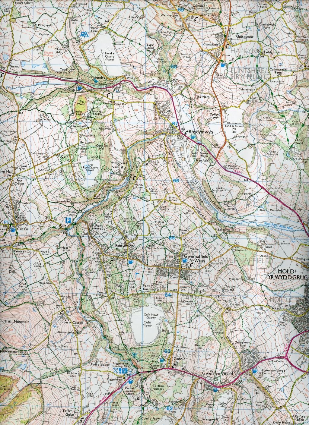 Bild: 9780319244623 | Clwydian Range, Prestatyn, Mold and Ruthin | Ordnance Survey | 2015