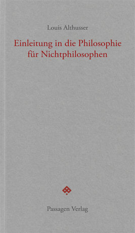 Cover: 9783709202821 | Einführung in die Philosophie für Nichtphilosophen | Louis Althusser