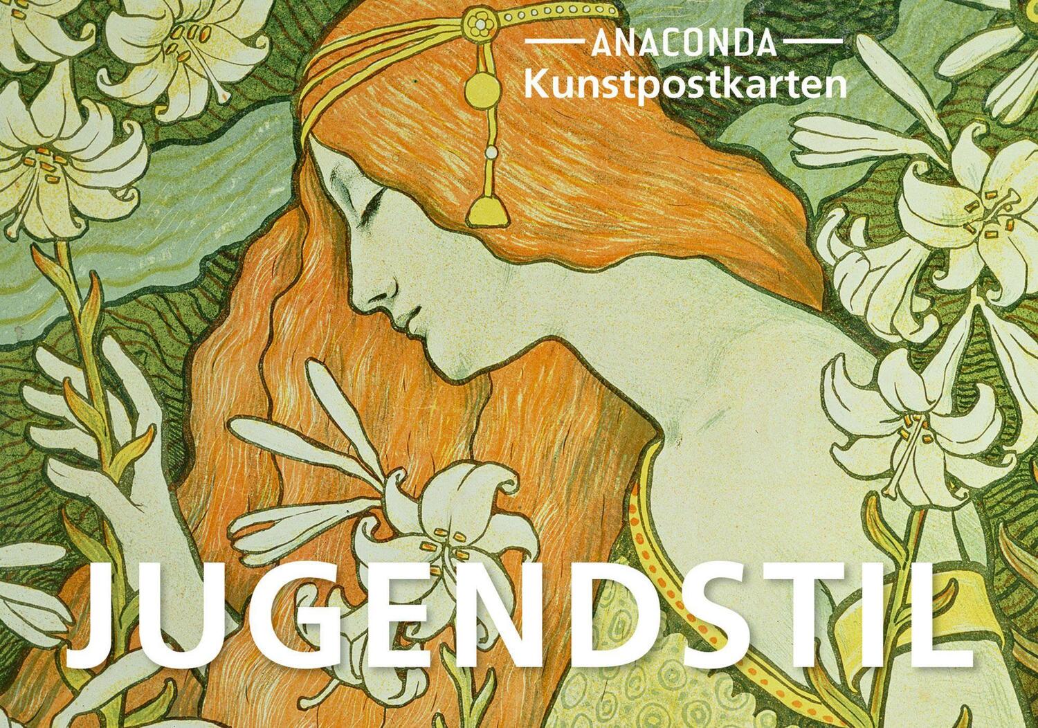 Cover: 9783730611968 | Postkarten-Set Jugendstil | 18 Kunstpostkarten | Anaconda Verlag