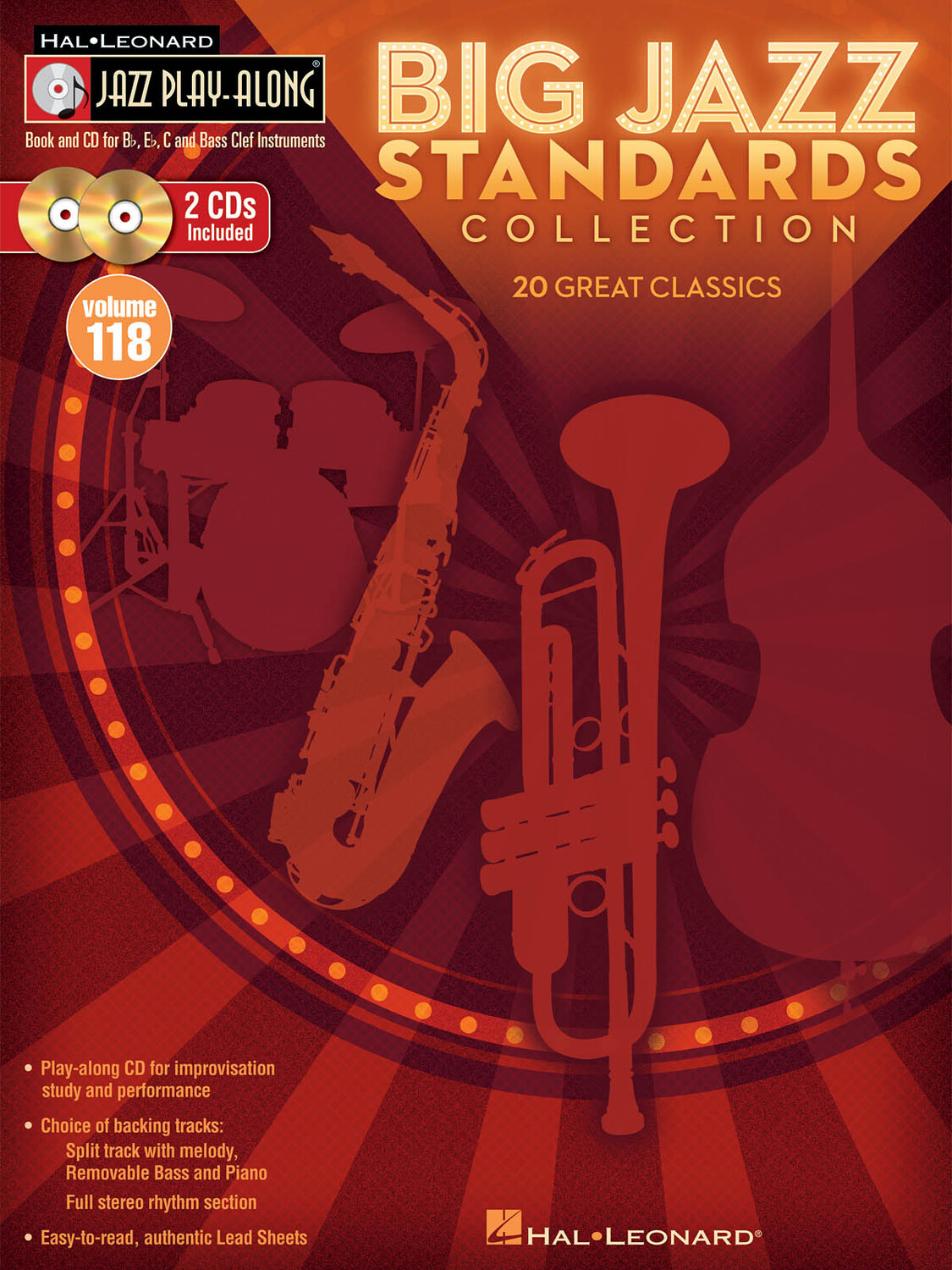 Cover: 884088438159 | Big Jazz Standards Collection | Jazz Play-Along Volume 118 | Buch + CD