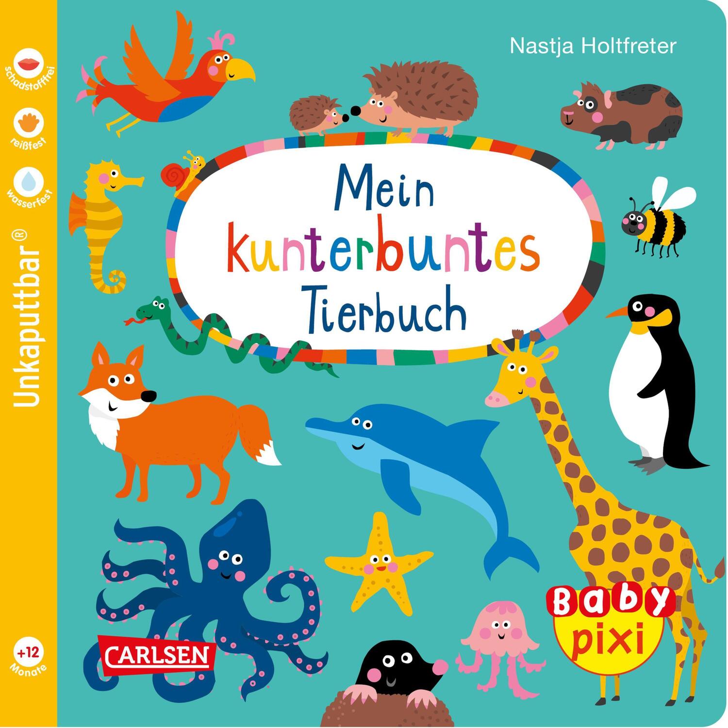 Cover: 9783551053800 | Baby Pixi (unkaputtbar) 58: VE 5 Mein kunterbuntes Tierbuch (5...