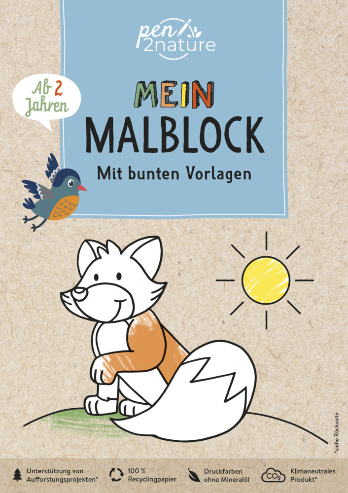 Cover: 9783987640308 | Mein Malblock. Mit bunten Vorlagen. Für Kinder ab 2 Jahren | Buch