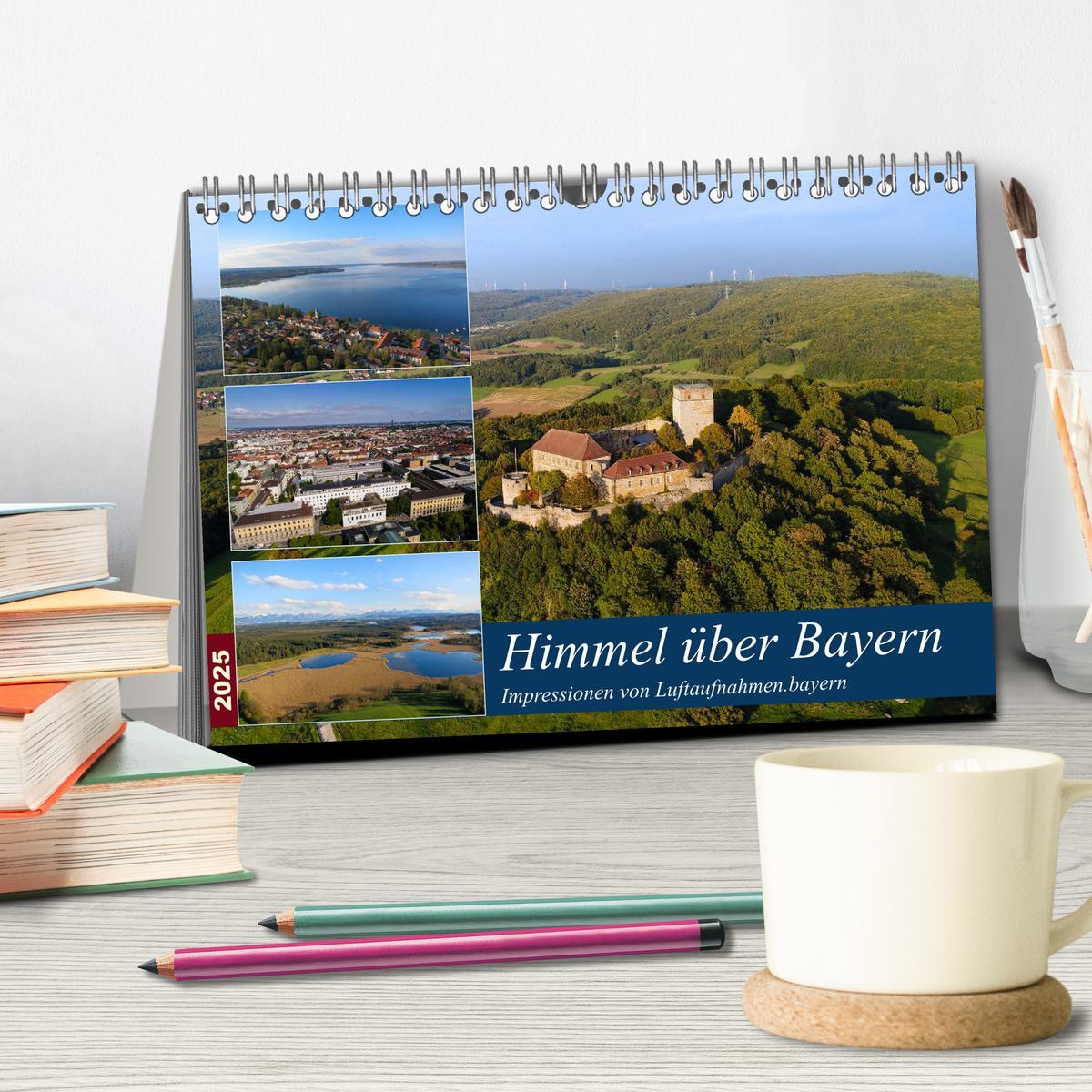 Bild: 9783435344628 | Himmel über Bayern (Tischkalender 2025 DIN A5 quer), CALVENDO...