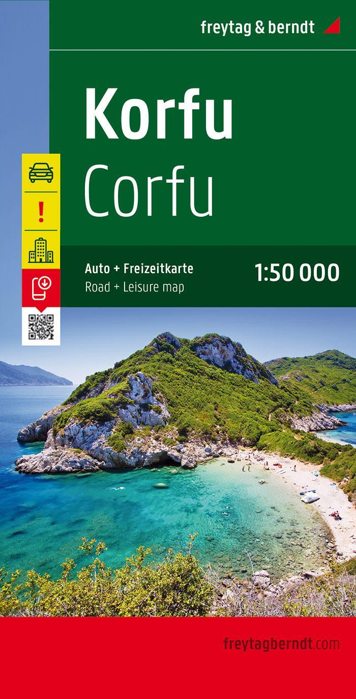 Cover: 9783707909562 | Korfu 1 : 50 000. Auto- und Freizeitkarte | (Land-)Karte | Deutsch