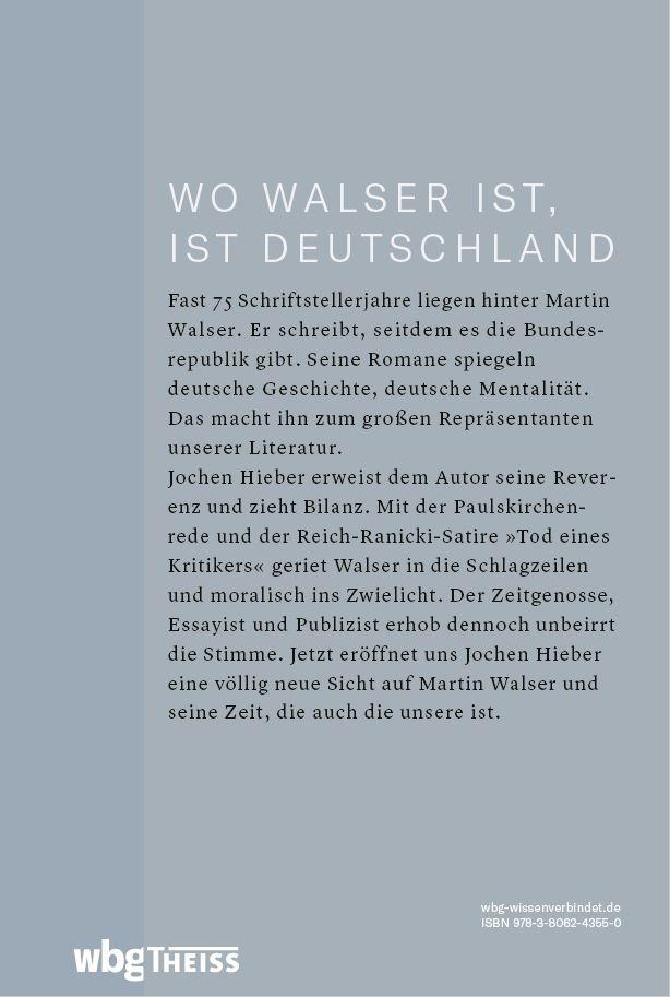 Bild: 9783806243550 | Martin Walser | Der Romantiker vom Bodensee | Jochen Hieber | Buch