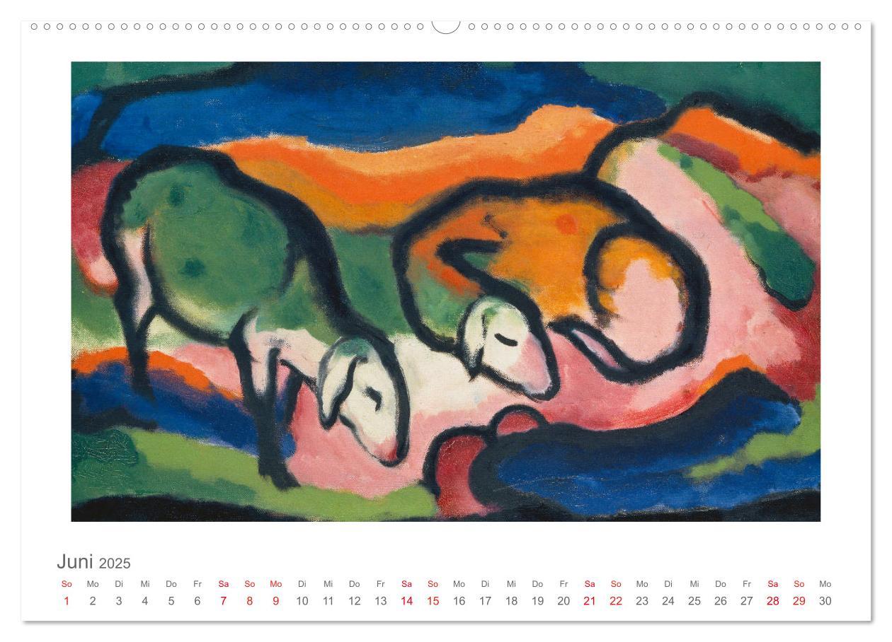 Bild: 9783435321520 | Franz Marc 2025 (hochwertiger Premium Wandkalender 2025 DIN A2...