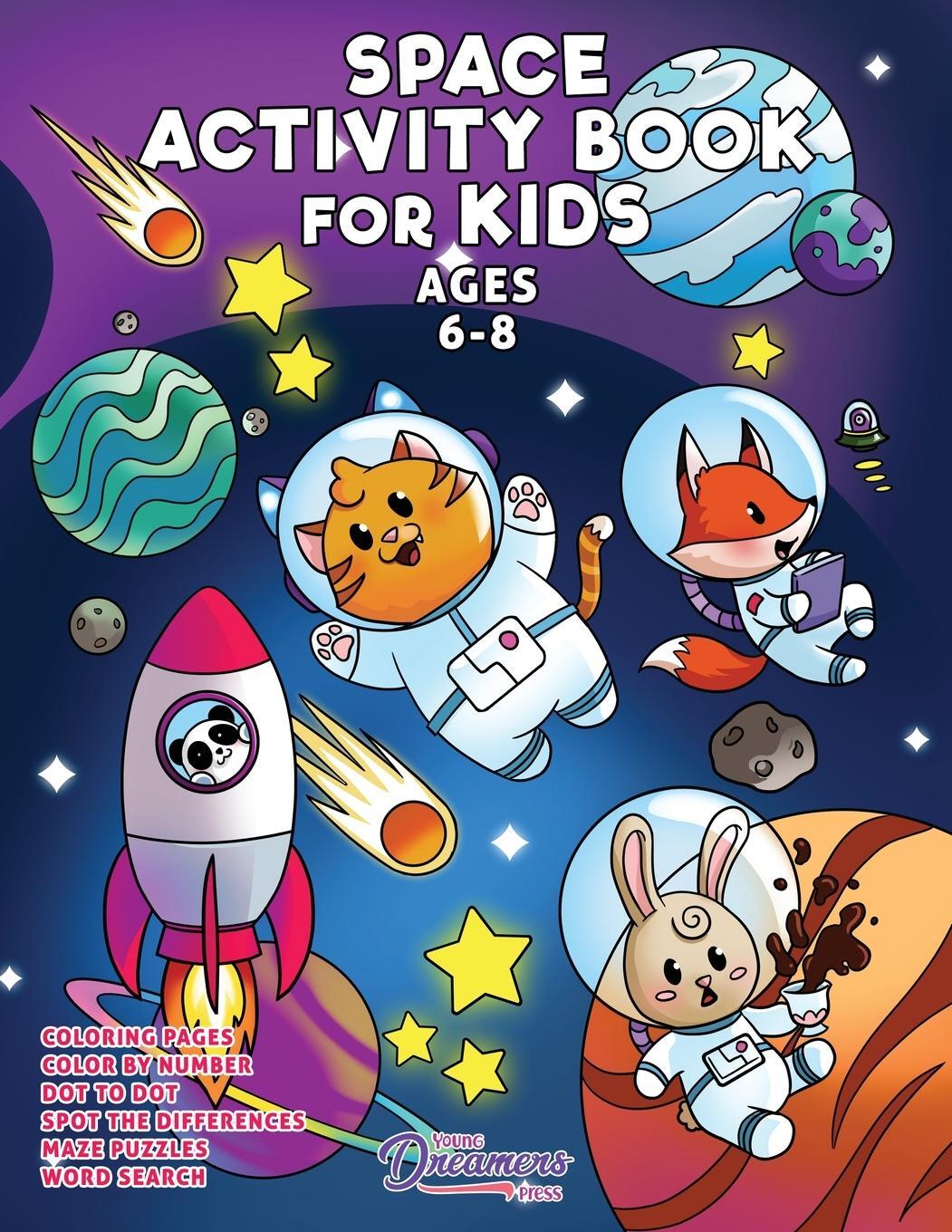 Cover: 9781990136016 | Space Activity Book for Kids Ages 6-8 | Young Dreamers Press | Buch