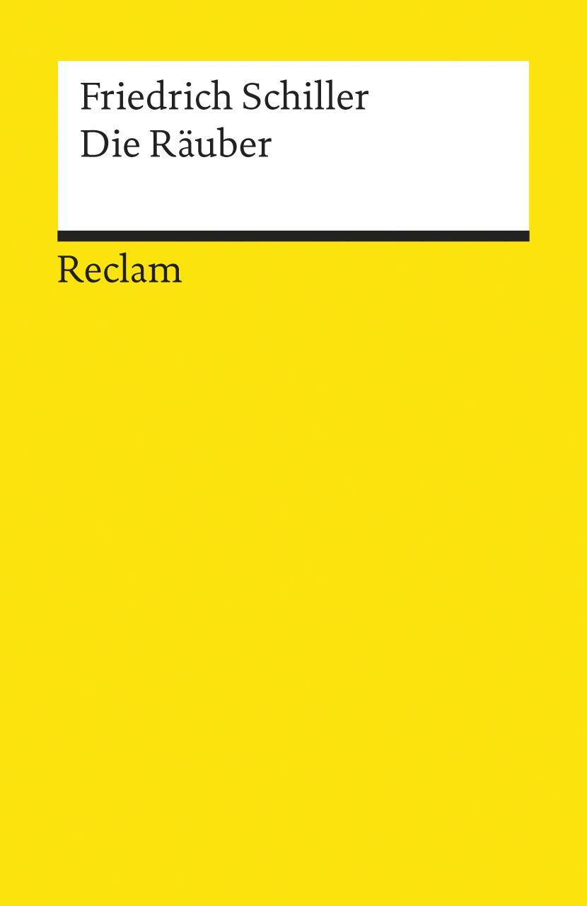Cover: 9783150000151 | Die Räuber | Friedrich Schiller | Taschenbuch | Deutsch | 2001
