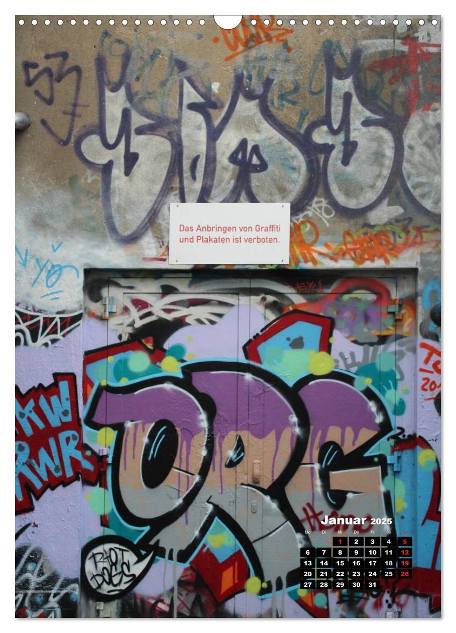 Bild: 9783457065792 | Graffiti &amp; Streetart 2025 (Wandkalender 2025 DIN A3 hoch), CALVENDO...