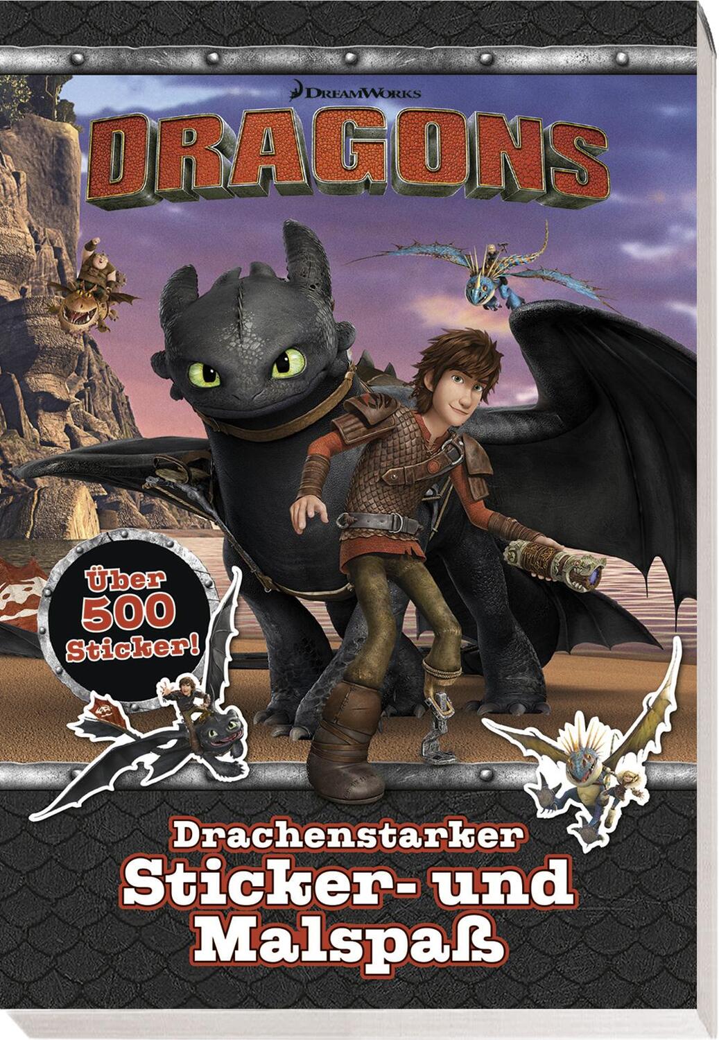 Cover: 9783833243868 | Dragons: Drachenstarker Sticker- und Malspaß | Sticker- und Malblock
