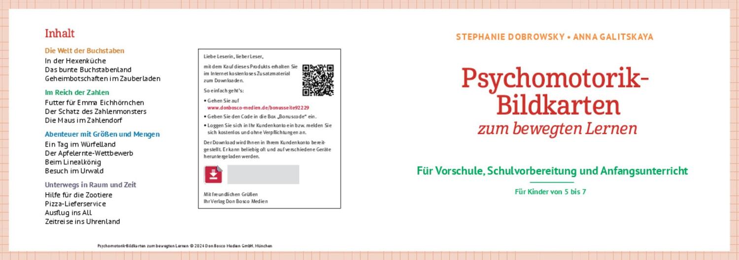 Bild: 4260694922293 | Psychomotorik-Bildkarten zum bewegten Lernen | Stephanie Dobrowsky