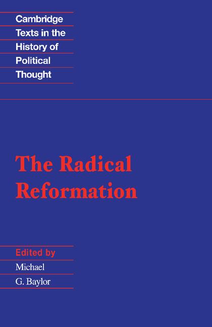 Cover: 9780521379489 | The Radical Reformation | Michael G. Baylor (u. a.) | Taschenbuch