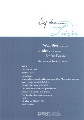 Cover: 9783934011267 | Wolf Biermann - Lieder Band 1 | Wolf Biermann | Buch