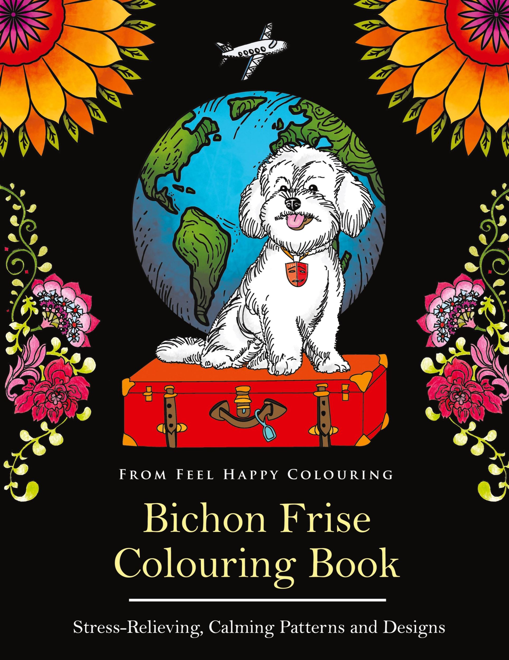 Cover: 9781910677650 | Bichon Frise Colouring Book | Feel Happy Colouring | Taschenbuch