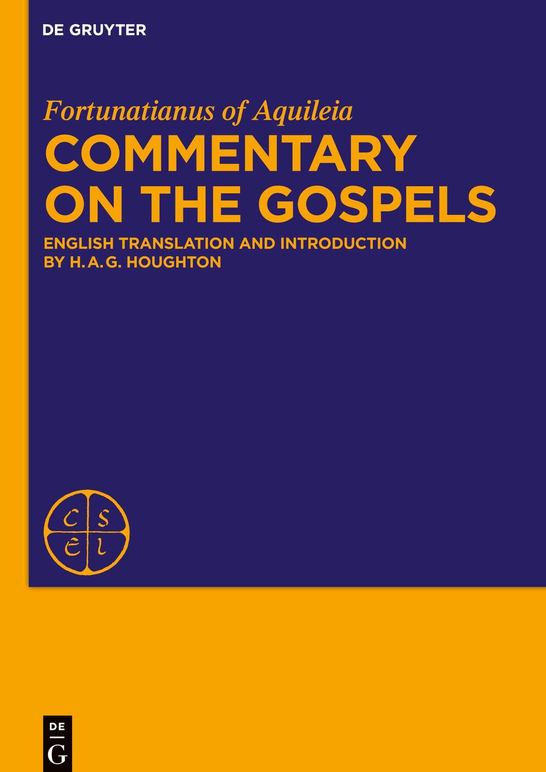 Cover: 9783110524208 | Commentary on the Gospels | English translation and introduction