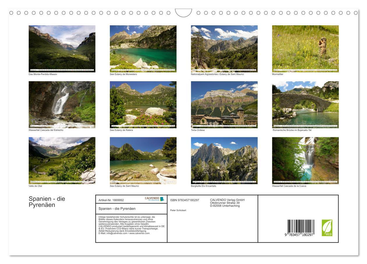 Bild: 9783457180297 | Spanien - die Pyrenäen (Wandkalender 2025 DIN A3 quer), CALVENDO...