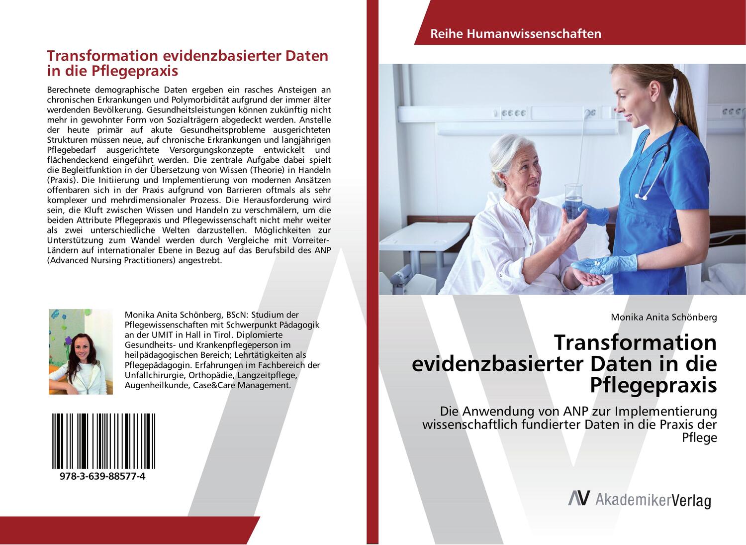 Cover: 9783639885774 | Transformation evidenzbasierter Daten in die Pflegepraxis | Schönberg