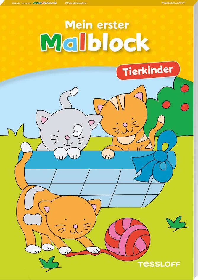 Cover: 9783788644673 | Mein erster Malblock. Tierkinder | Malen für Kinder ab 4 Jahren | Buch