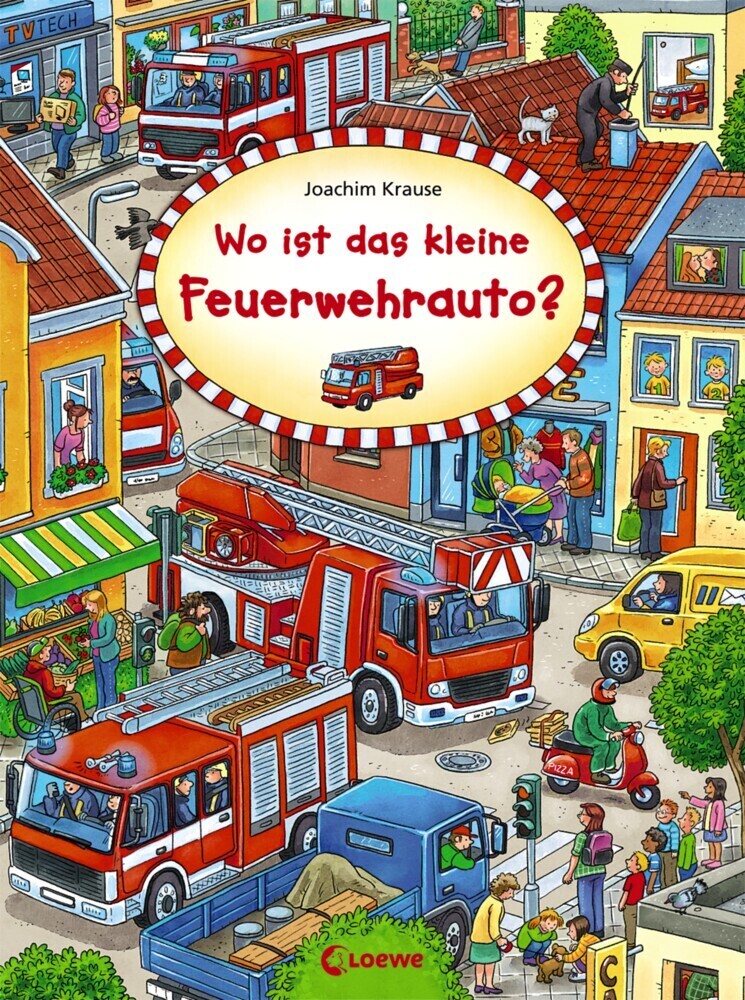 Cover: 9783785585511 | Wo ist das kleine Feuerwehrauto? | Loewe Wimmelbücher | Buch | Unzerr.