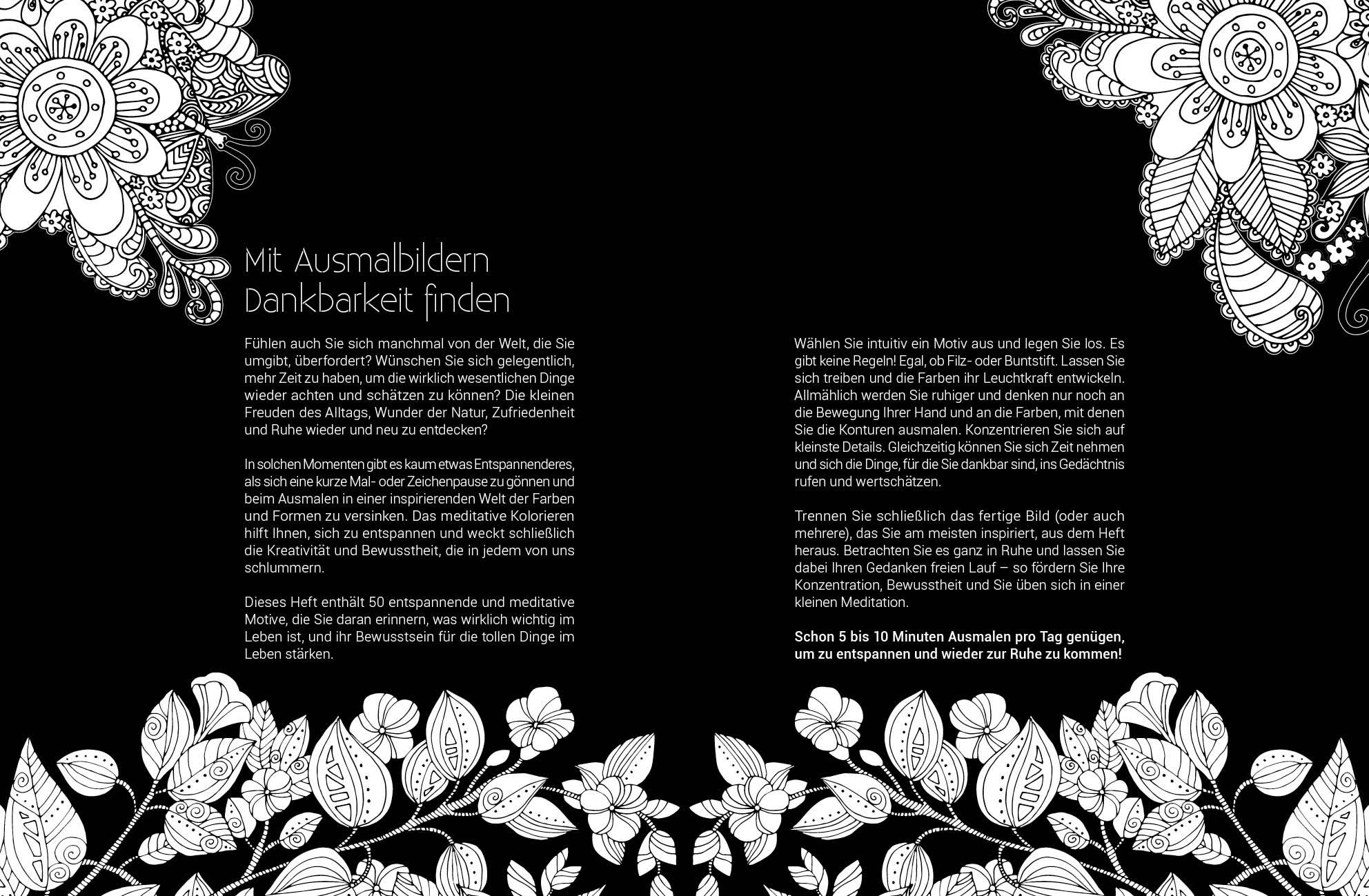 Bild: 9783745904086 | Black Edition: Inspiration Dankbarkeit | Taschenbuch | 64 S. | Deutsch