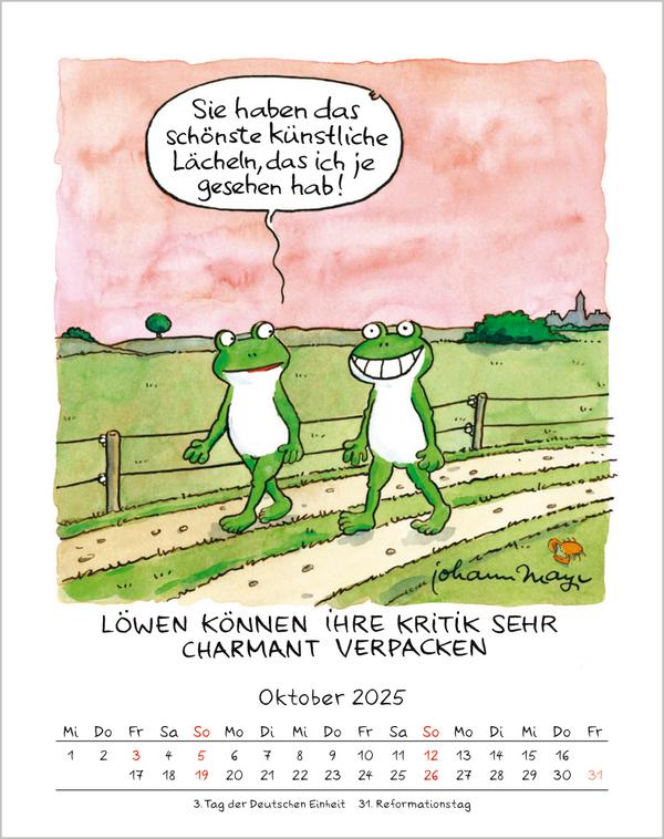 Bild: 9783731876663 | Löwe 2025 | Verlag Korsch | Kalender | Spiralbindung | 13 S. | Deutsch