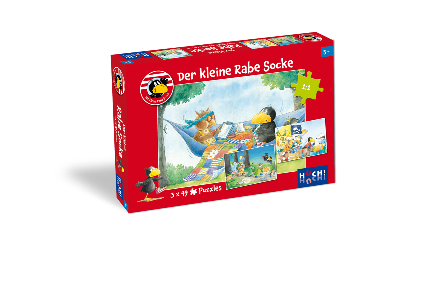 Cover: 4260071881991 | Der kleine Rabe Socke - Puzzle 2 (Kinderpuzzle) | Annet Rudolph | 2021