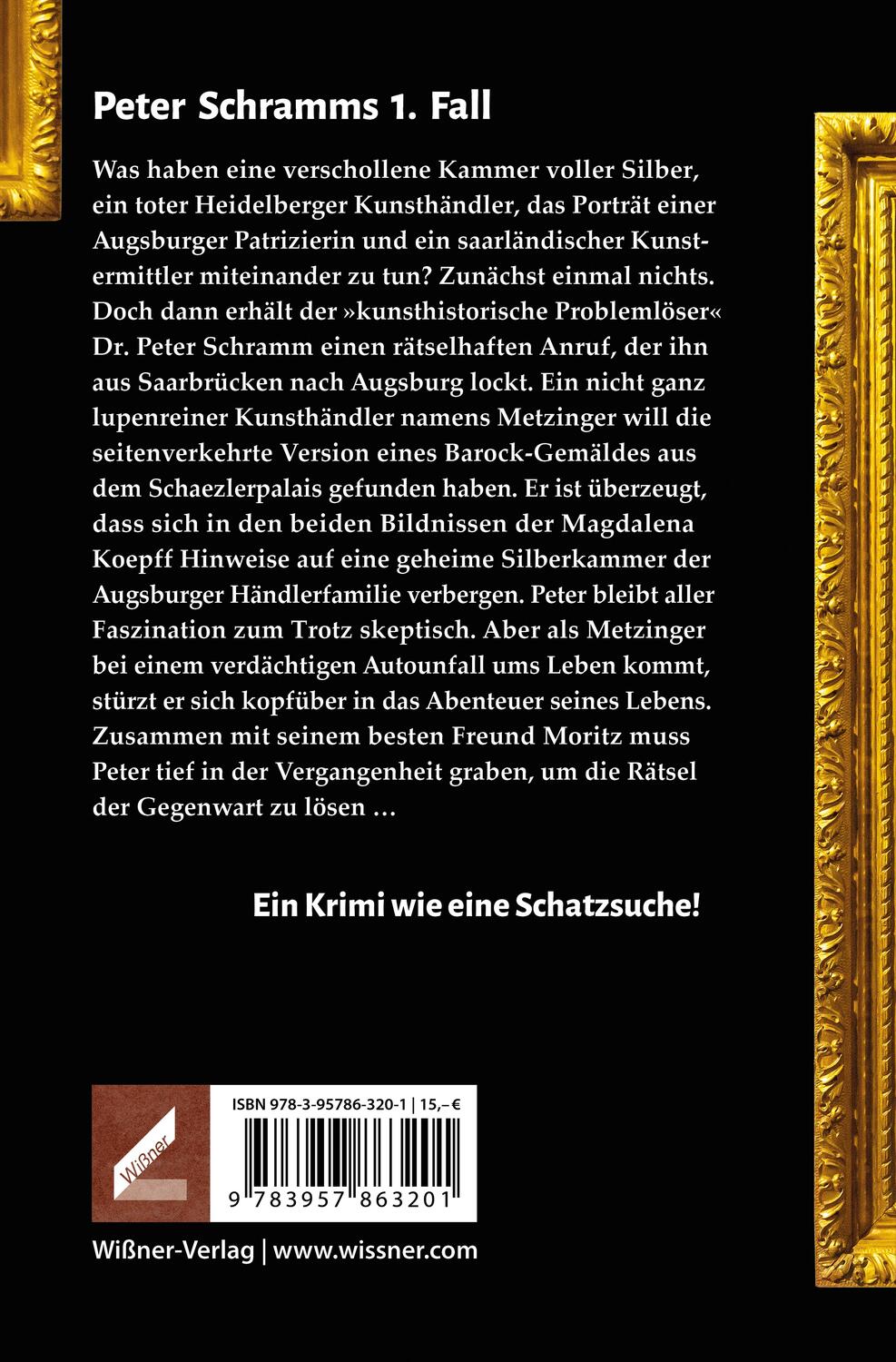 Rückseite: 9783957863201 | Die Silberkammer | Ein Augsburger Kunstkrimi | Toni Ludwig | Buch