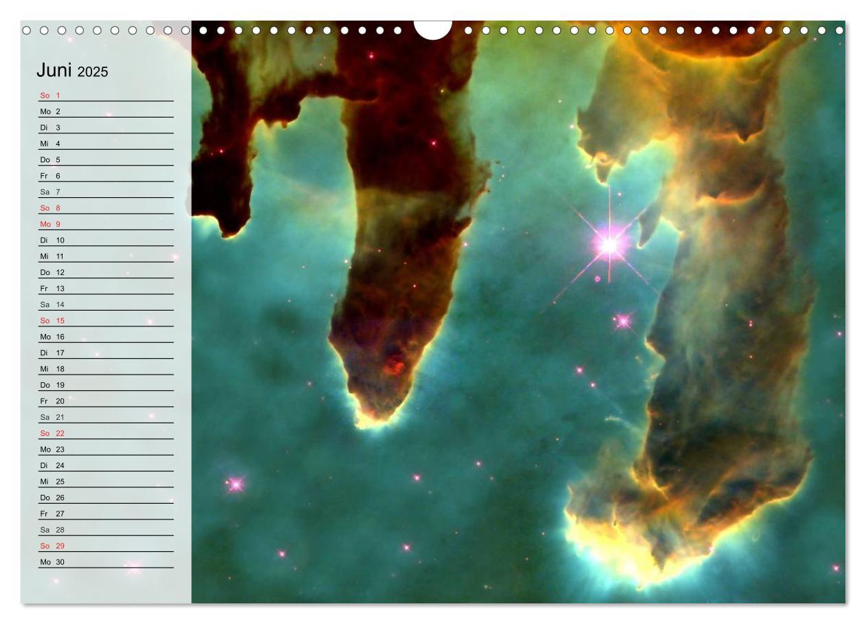 Bild: 9783435530106 | Universum. Farbenpracht der Gasnebel (Wandkalender 2025 DIN A3...