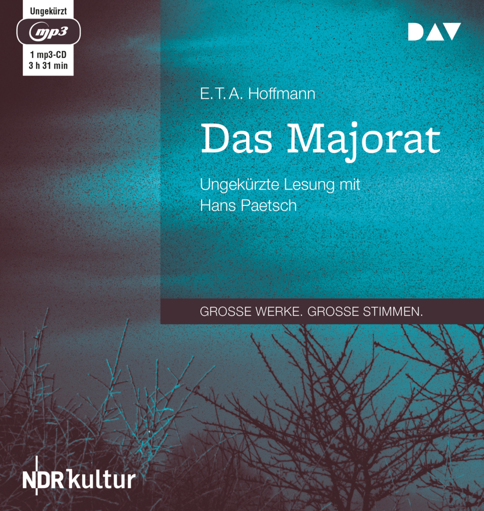 Cover: 9783742404381 | Das Majorat, 1 Audio-CD, 1 MP3 | E. T. A. Hoffmann | Audio-CD | 2018