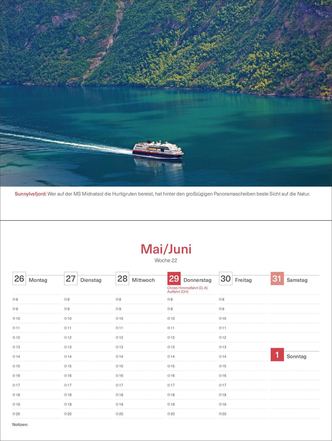 Bild: 9783965913769 | Hurtigruten - KUNTH Tischkalender 2025 | Kalender | 54 S. | Deutsch