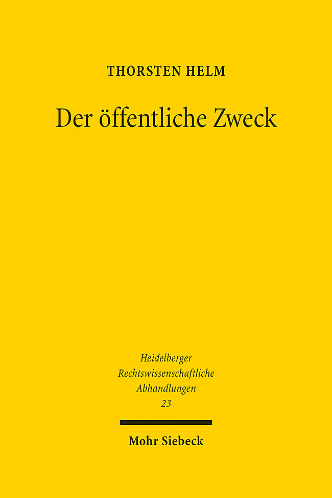 Cover: 9783161618543 | Der öffentliche Zweck | Die Rechtfertigung öffentlicher Unternehmen