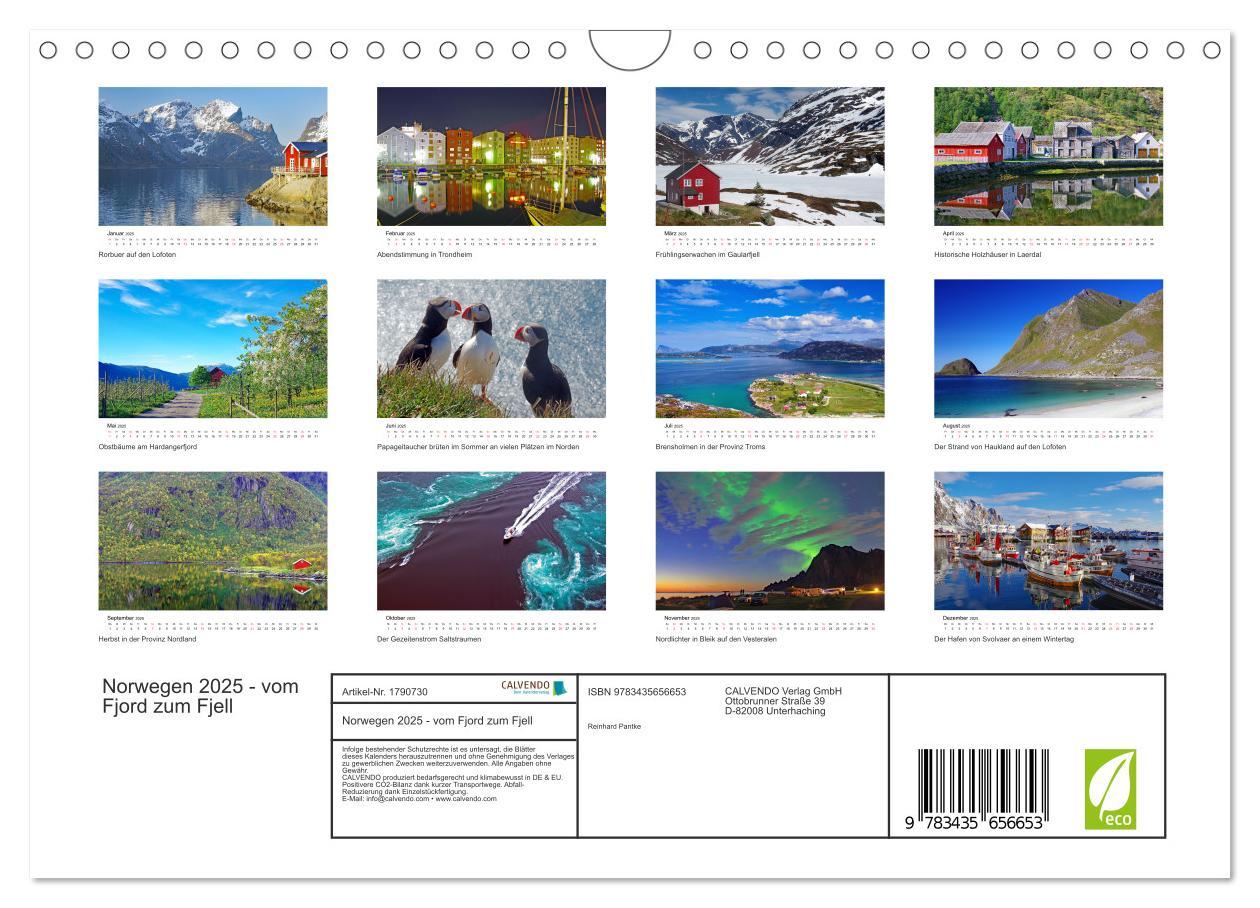 Bild: 9783435656653 | Norwegen 2025 - vom Fjord zum Fjell (Wandkalender 2025 DIN A4...