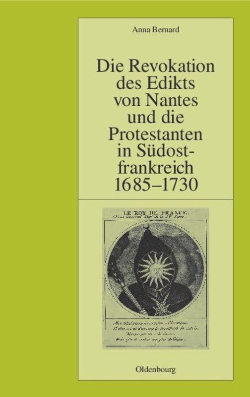 Cover: 9783486567205 | Die Revokation des Edikts von Nantes und die Protestanten in...