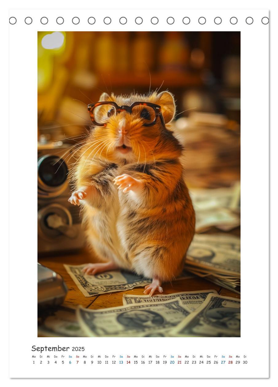 Bild: 9783435086962 | Lustige kleine Hamster (Tischkalender 2025 DIN A5 hoch), CALVENDO...