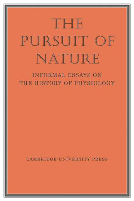 Cover: 9780521296175 | The Pursuit of Nature | Informal Essays on the History of Physiology