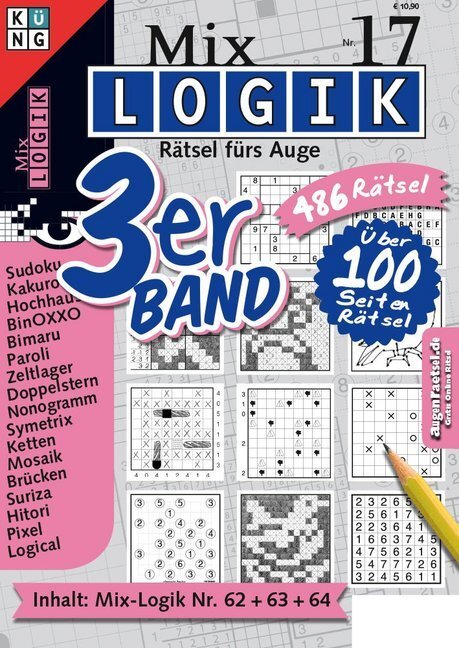 Cover: 9783906949222 | Mix Logik 3er-Band. .17. .17 | Conceptis Puzzles | Taschenbuch | 2019