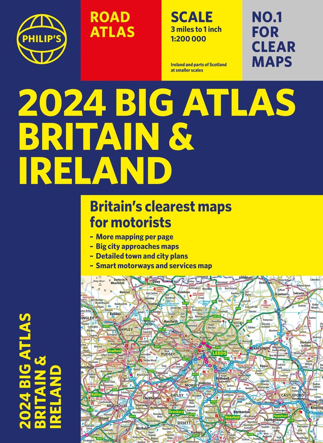 Cover: 9781849076210 | 2024 Philip's Big Road Atlas Britain &amp; Ireland | A3 Paperback | Maps